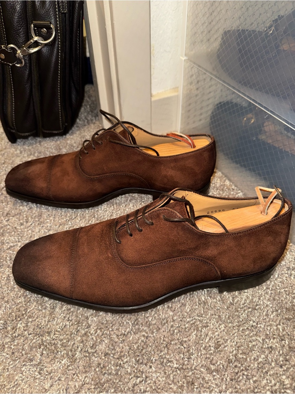 Magnanni Brown Suede Oxford